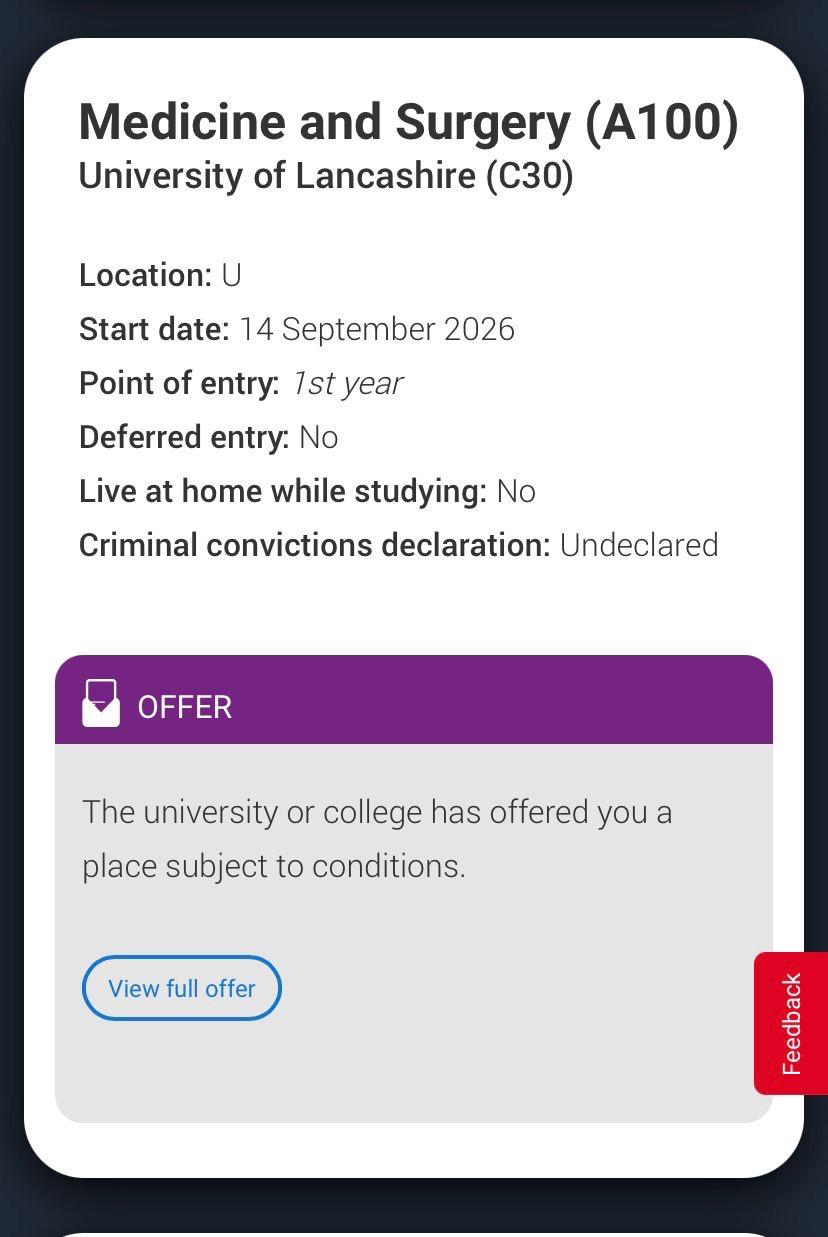Medicine and Surgery (A100) offer from University of Lancashire