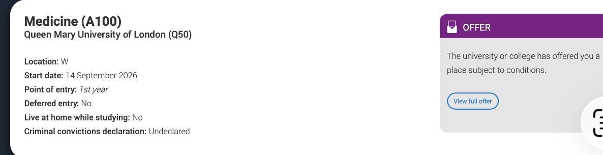 Medicine (A100) offer from Queen Mary University of London
